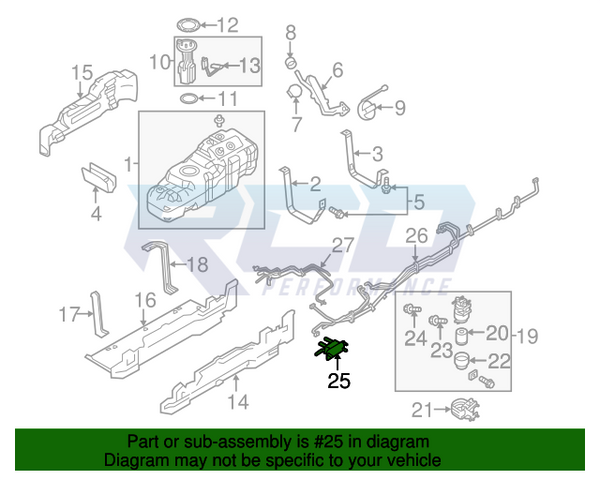 Ford 11-16 6.7L Power Stroke OEM Diesel Fuel Cooler