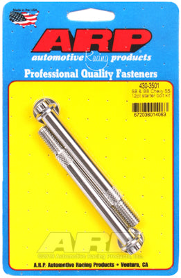 ARP 430-3501 Starter Bolt Kit 3/8 Thread Chevrolet Standard Starters