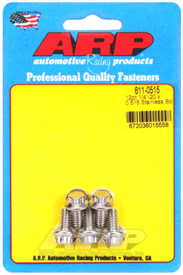 ARP 611-0515 Stainless Steel 12-Point Bolts - 5/16-18 x 0.515 in. UHL, Set of 5