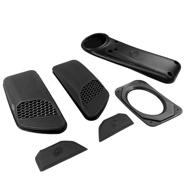 S&B AS-1014 / Air Hood Scoops / For 2018-2025 Jeep Wrangler JL 2.0L Turbo / 2019-2025 Wrangler JL 3.6L Gas / 2020-2025 Jeep Gladiator 3.6L Gas / S&B Intake Required