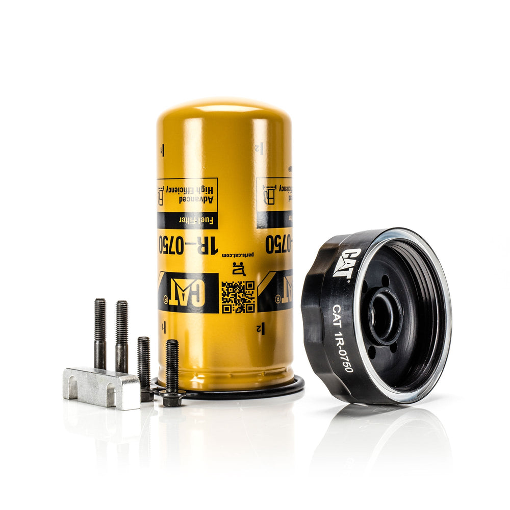 6.6L Duramax Fuel Filter Adapter To Convert To Caterpillar Spin On Filter