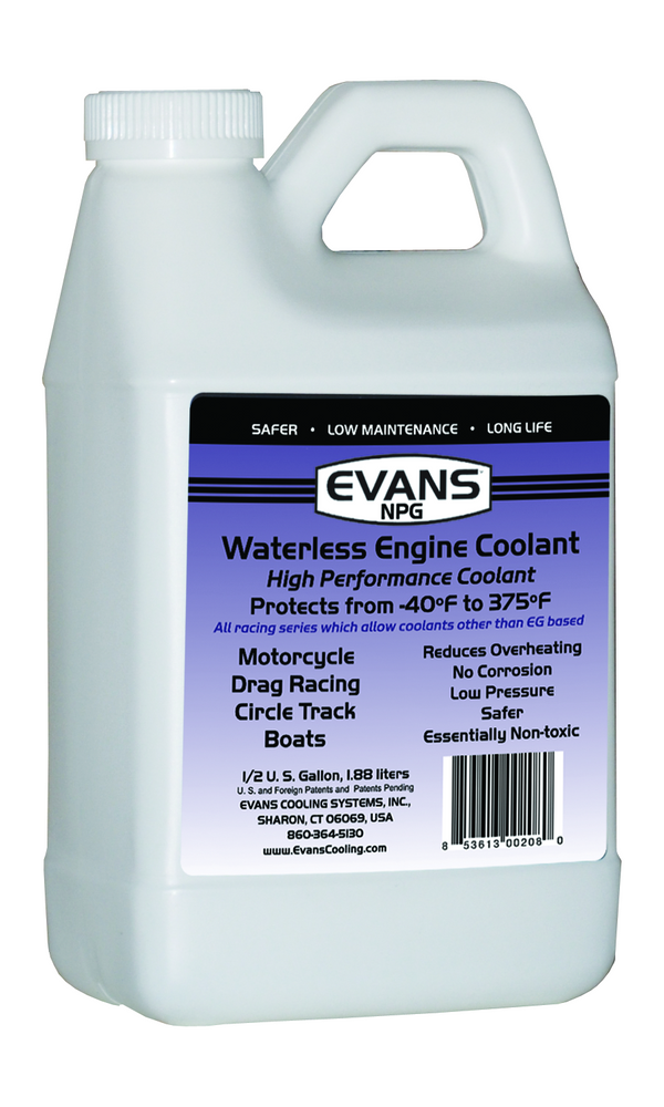 Waterless NPG Engine Coolant Half Gallon Evans Cooling.