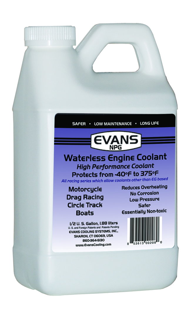 Waterless NPG Engine Coolant Half Gallon Evans Cooling. | RCD