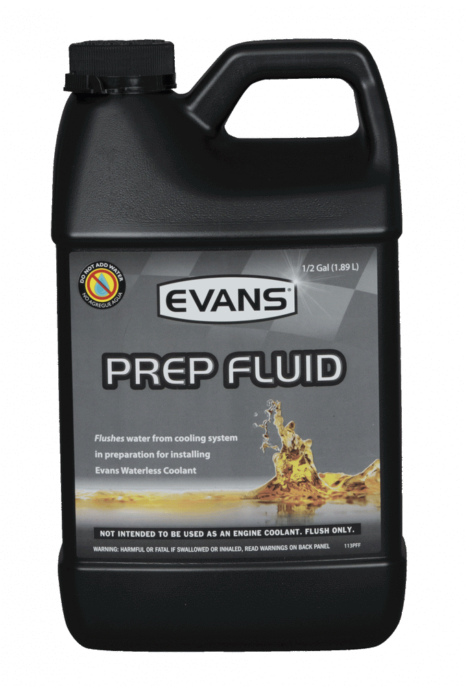 Waterless Prep Fluid Half Gallon Evans Cooling.