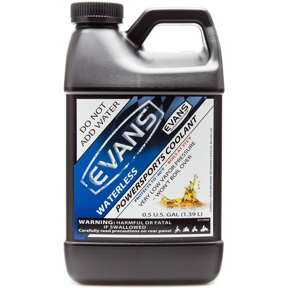 Waterless Powersports Engine Coolant Half Gallon Evans Cooling.
