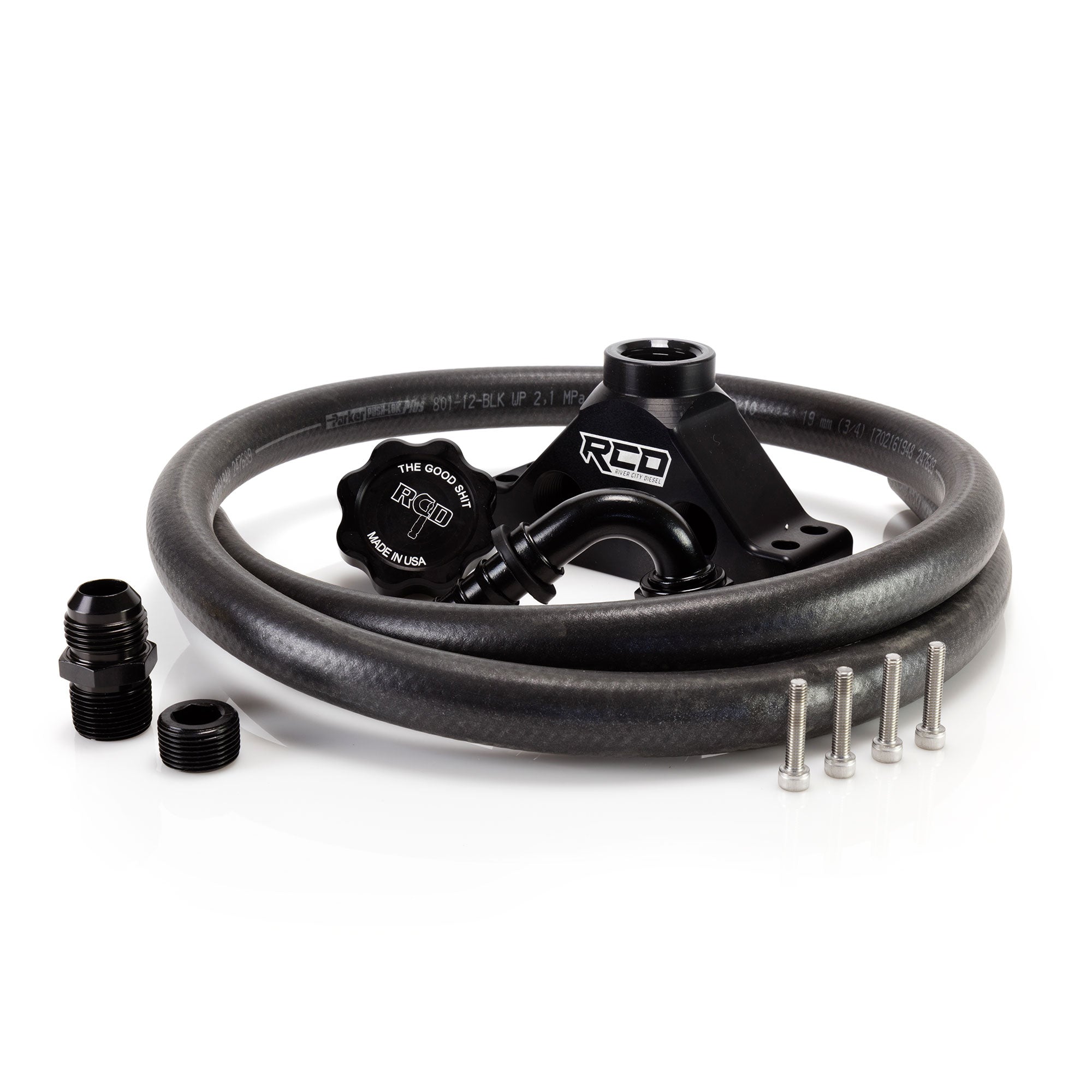 Ccv Reroute Kit 6.4L Ford Power Stroke CCV Re-Route Kit | RCD Performance